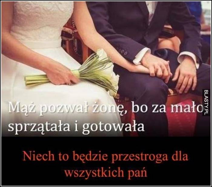 mąż pozwał żonę