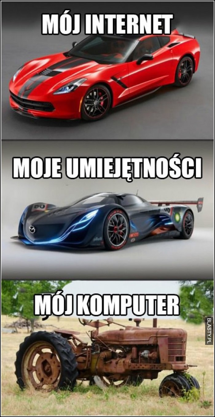 mój internet, moje umiejętności i mój komputer