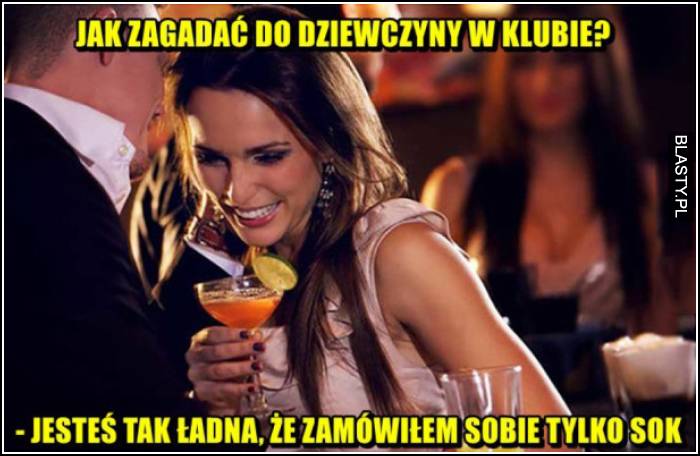 podryw w barze bez alkoholu