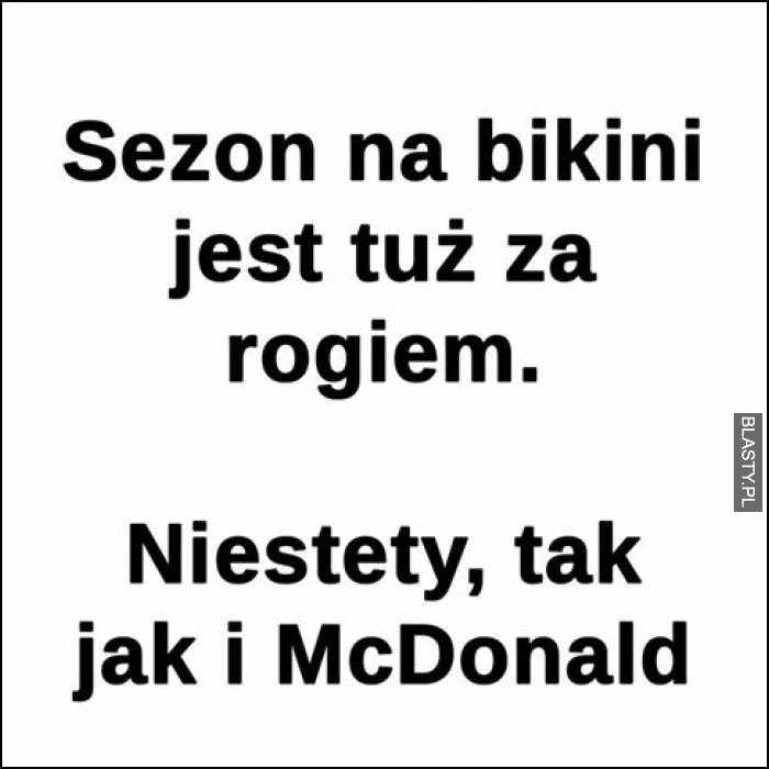 Sezon na bikini jest już za rogiem