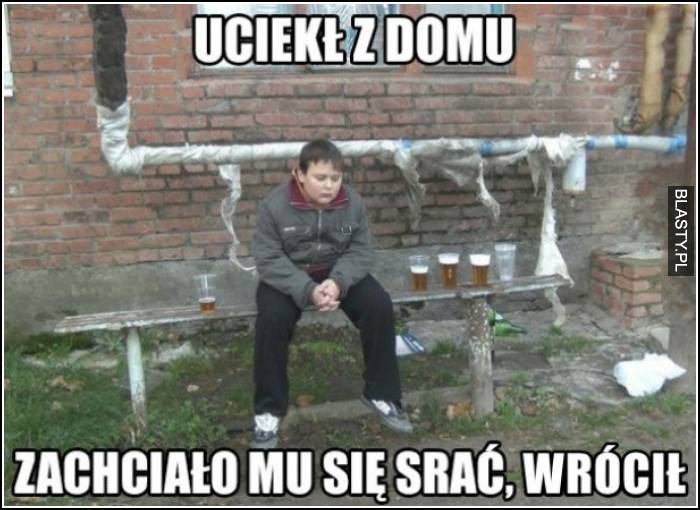 uciekł z domu