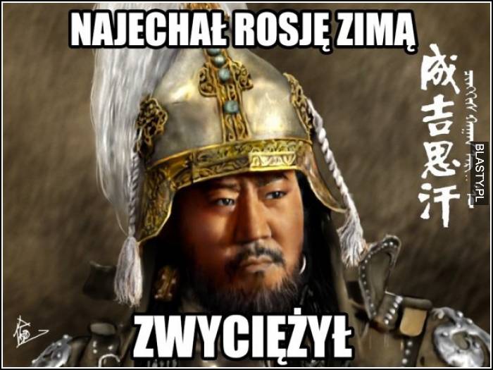 wygrał wojnę z Rosją