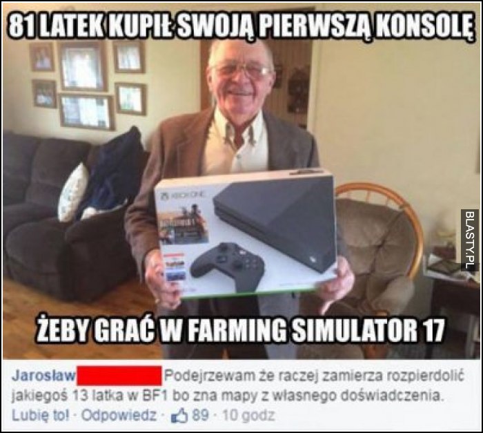 81 latek kupił swoja pierwszą konsole