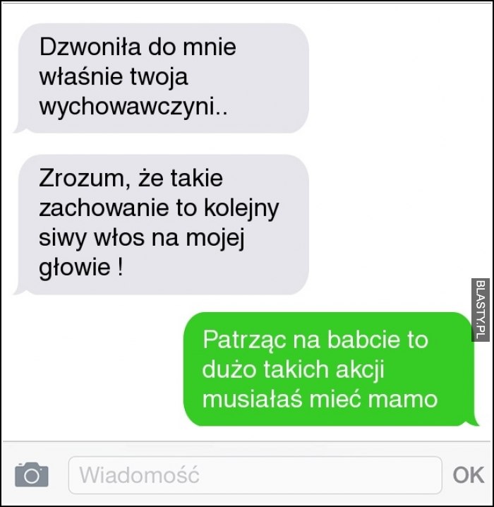 Dzwoniłam do wychowawczyni