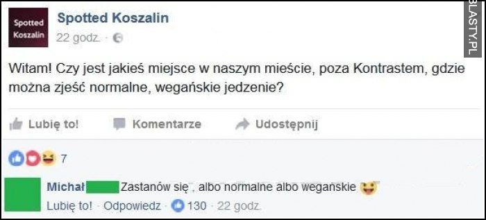 Gdzie można zjeść normalne wegańskie jedzenie