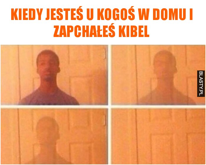 Kiedy jesteś u kogoś w domu i zapchałeś kibel