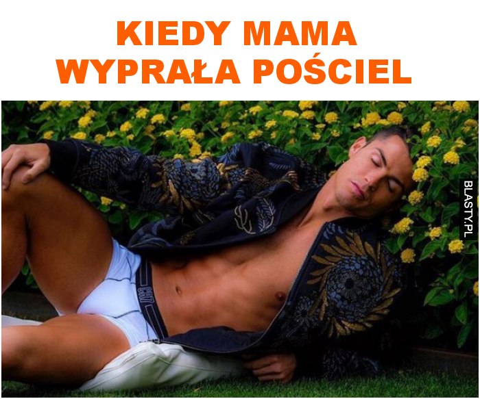 Kiedy mama wyprała pościel