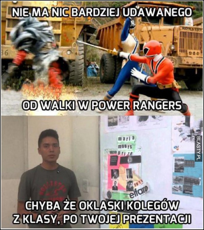 nie ma nic bardziej udawanego niż bijatyki w power rangers