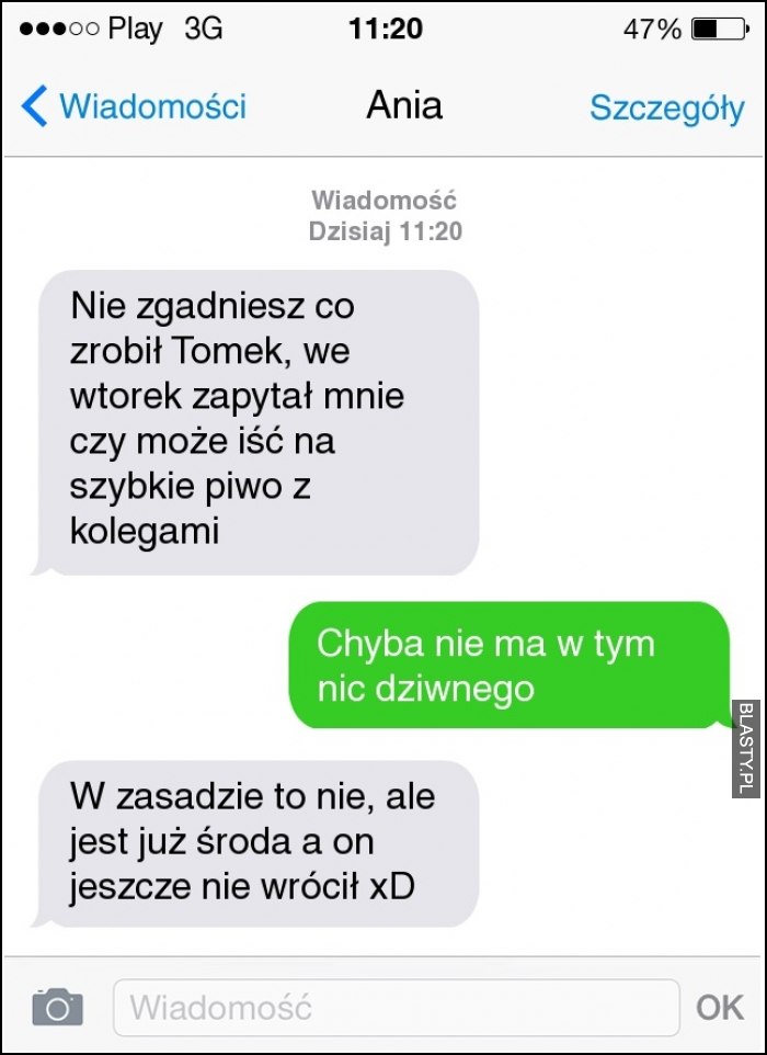 Nie zgadniesz co zrobił tomek