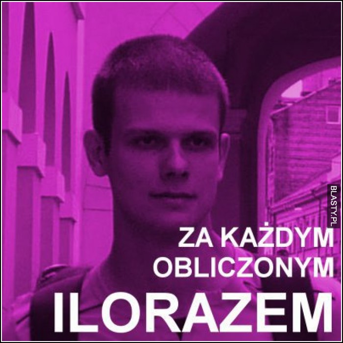 Za każdym obliczonym ilorazem