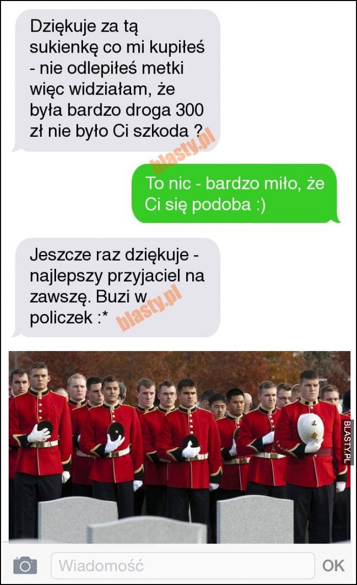 Dziękuje za tą sukienkę co mi kupiłeś