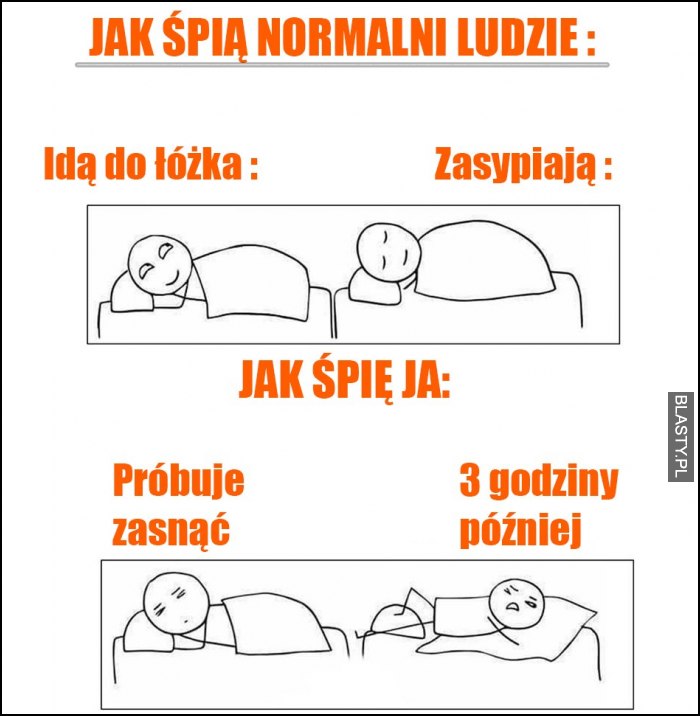 Jak śpią normalni ludzie