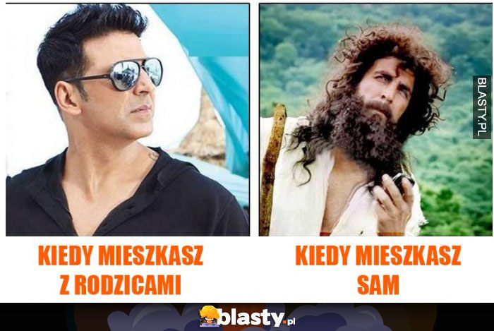 Kiedy mieszkasz z rodzicami vs kiedy mieszkasz sam