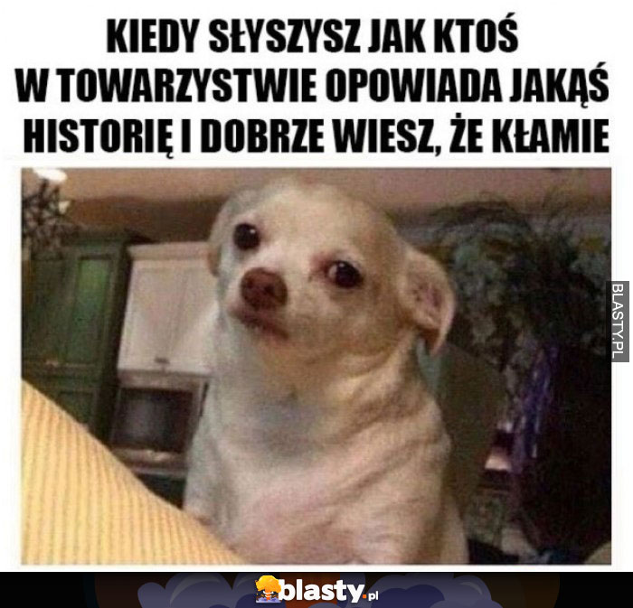 Kiedy słyszysz jak ktoś w towarzystwie