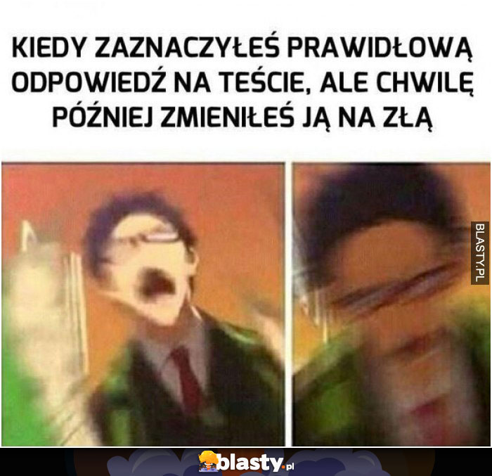 Kiedy zaznaczyłeś prawidłową odpowiedź