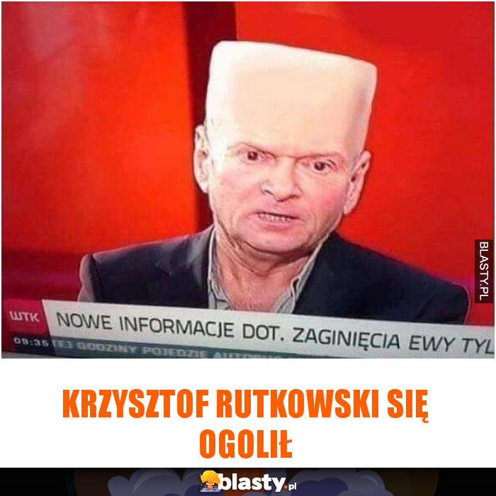 Krzysztof Rutkowski się ogolił