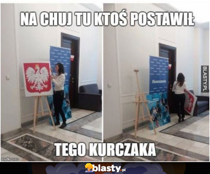 Na chuj ktoś postawił tego kurczaka