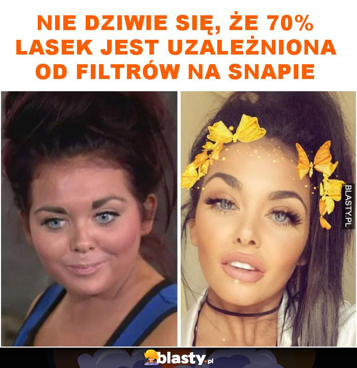 Nie dziwie się, że 70% lasek jest uzależniona od filtrów na snapie