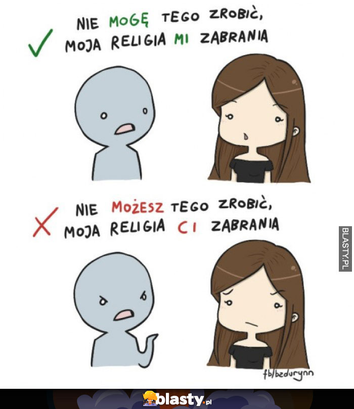 Nie mogę tego zrobić moja religia mi zabrania