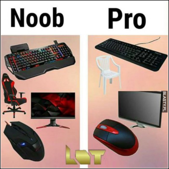 Noob vs pro