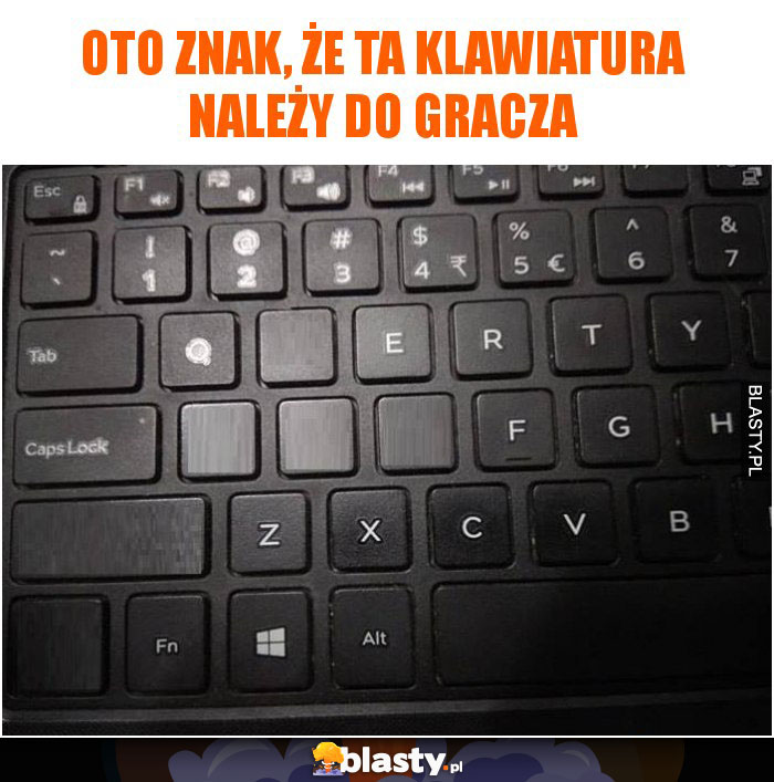 Oto znak, że ta klawiatura należy do gracza