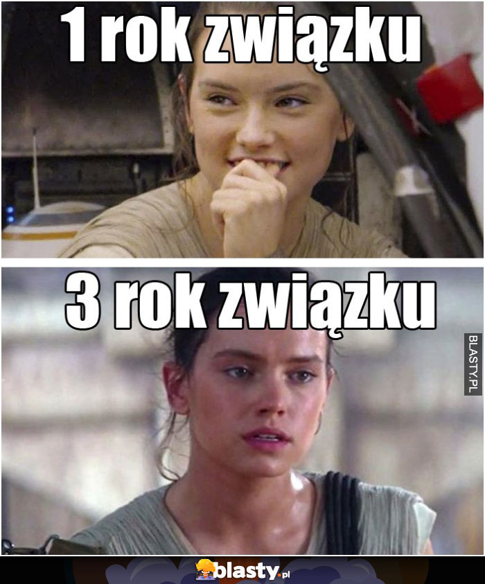 pierwszy rok związku VS trzeci rok w związku