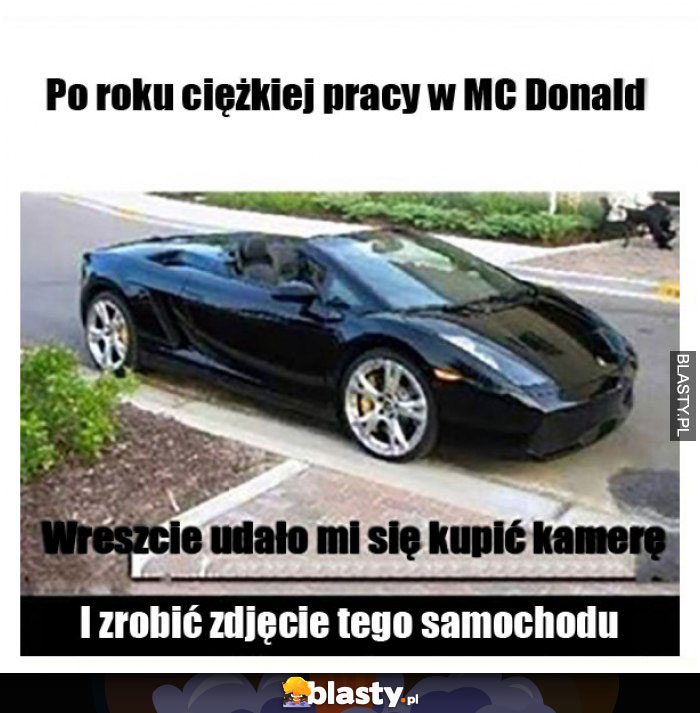 Po roku ciężkiej pracy w MC Donald