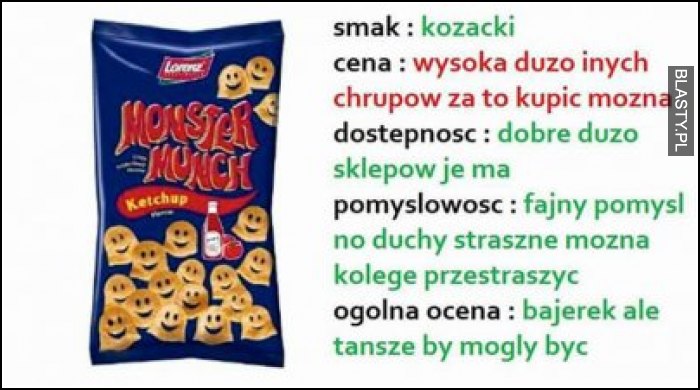 Recenzja monster munch