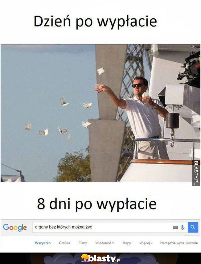 Dzień po wypłacie vs 8 dni po