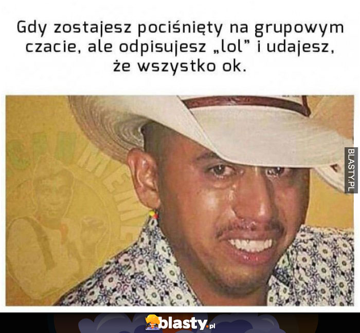 Gdy zostajesz pociśnięty na grupowym czacie