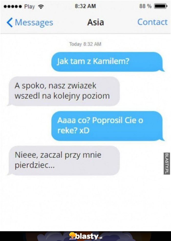 I jak tam nowy związek?