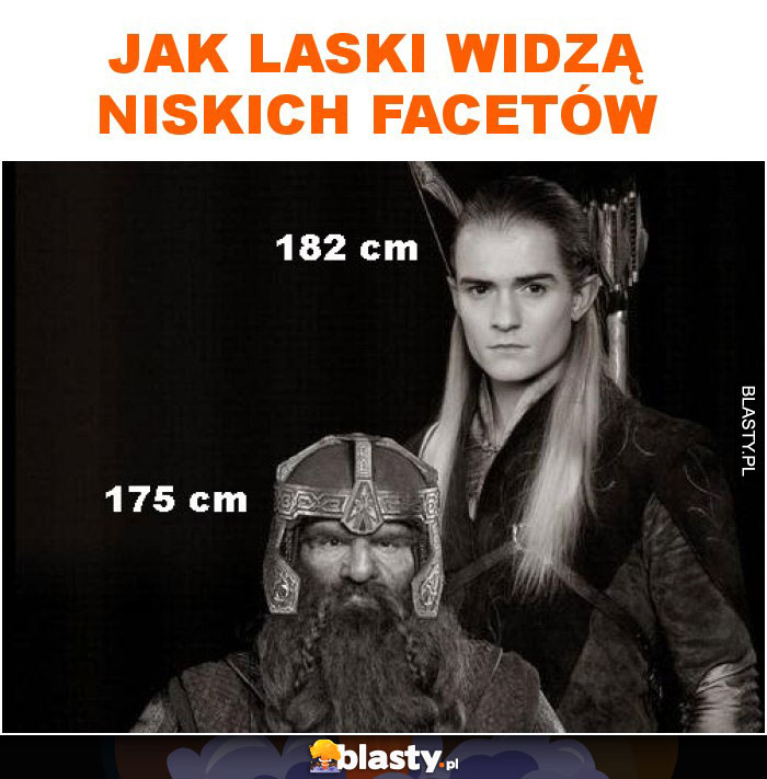 Jak laski widzą niskich facetów