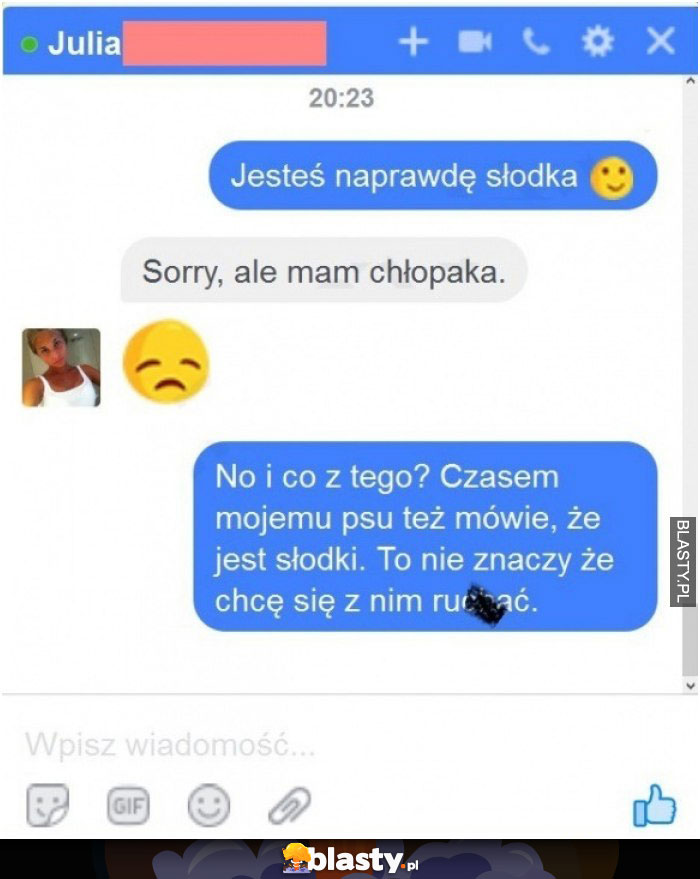 Jesteś naprawdę słodka