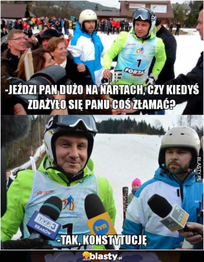 Jeździ pan dużo na nartach