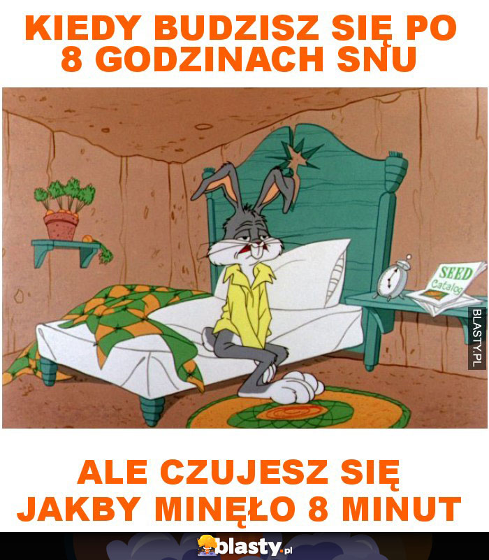 Kiedy budzisz się po 8 godzinach snu ale czujesz się jakby minęło 8 minut