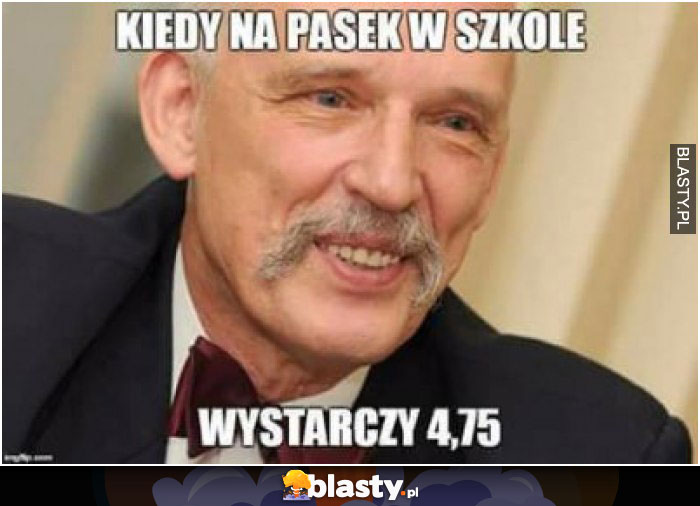 Kiedy na pasek w szkole wystarczy 4,75