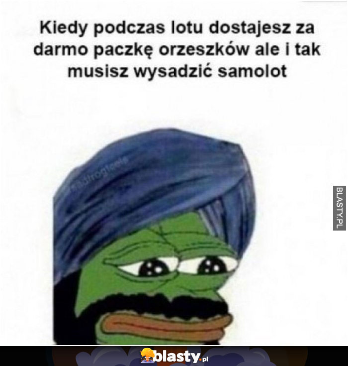 Kiedy podczas lotu dostajesz za darmo paczkę orzeszków