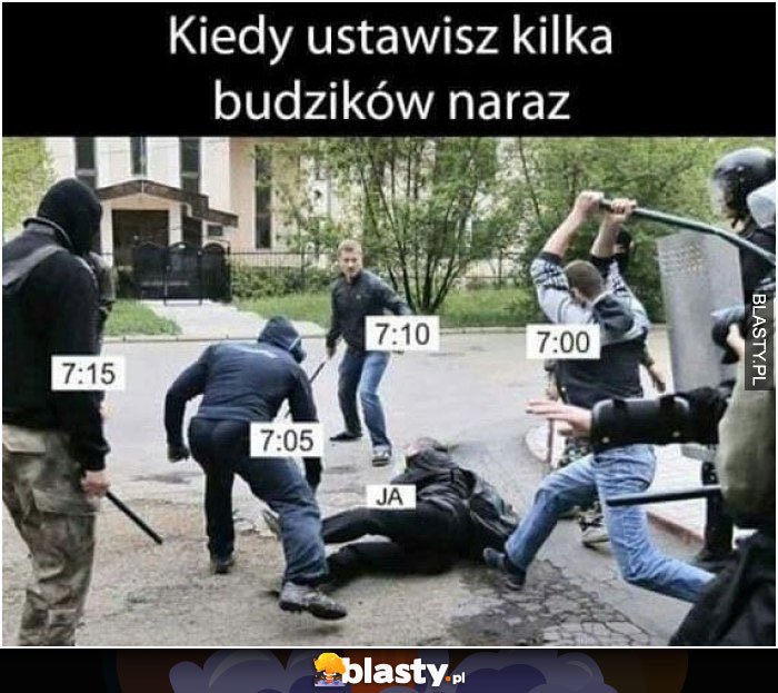 Kiedy ustawisz kilka budzików naraz