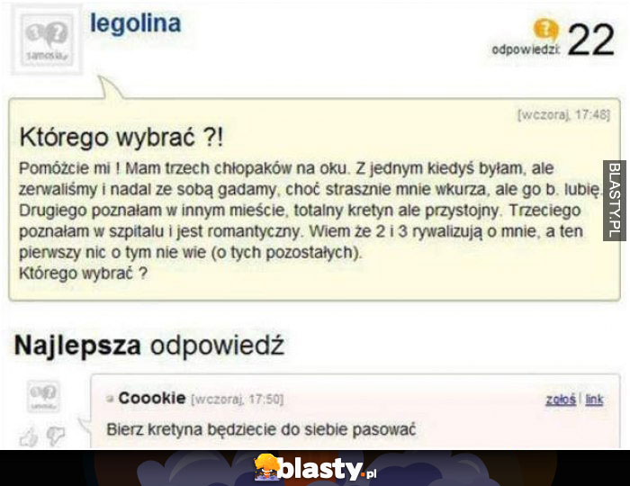 Którego chłopaka wybrać