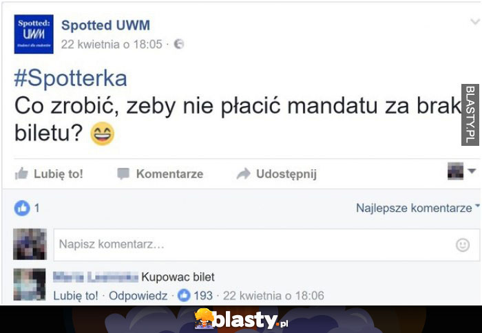 Life hack - co zrobić żeby nie płacić mandatu za brak biletu