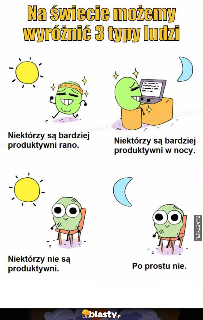 Na świecie możemy rozróżnić trzy typy ludzi