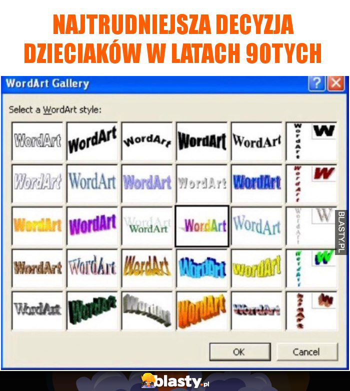 Najtrudniejsza decyzja dzieciaków w latach 90tych