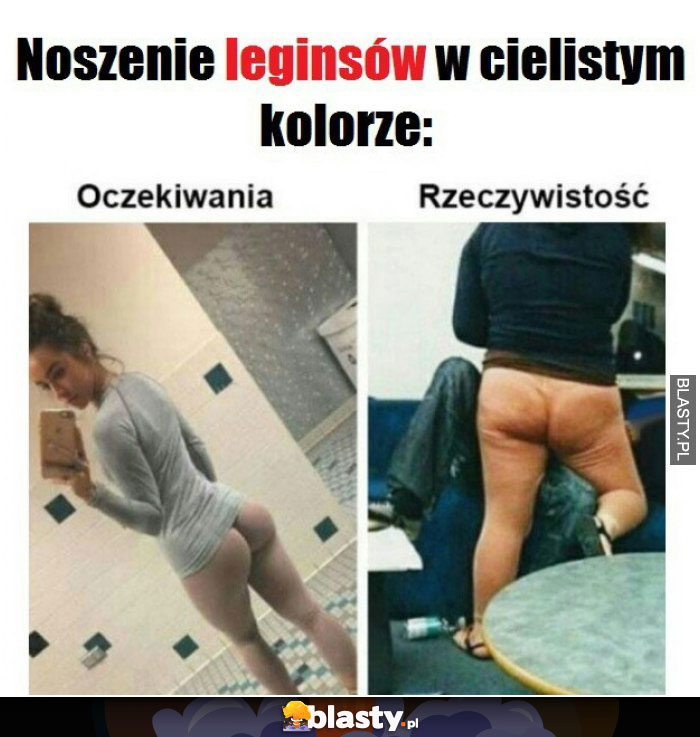 Noszenie leginsów w cielistym kolorze