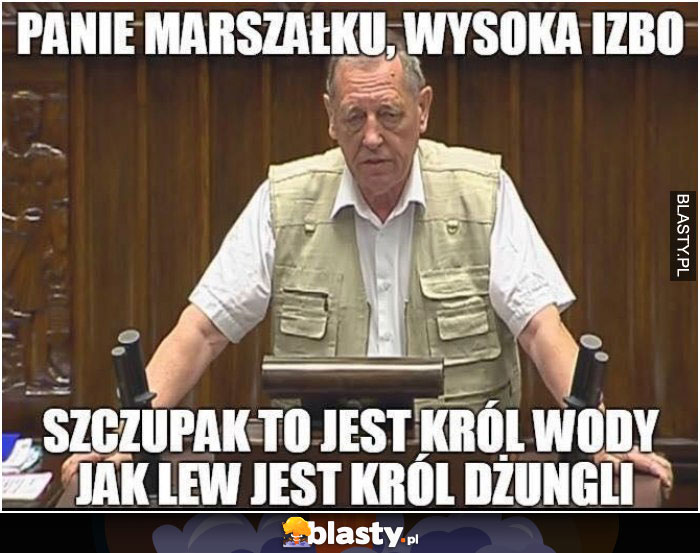 Panie marszałku wysoka izbo