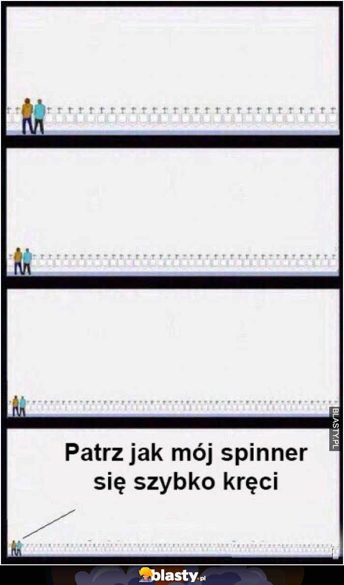 Patrz jak mój spinner się szybko kręci