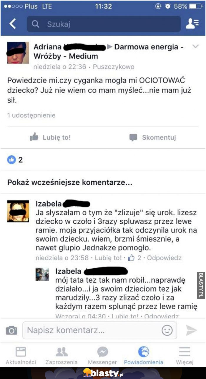 Powiedźcie mi czy cyganka mogła mi ociotować dziecko