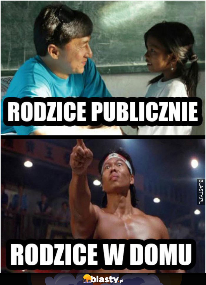 Rodzice publicznie VS rodzice w domu