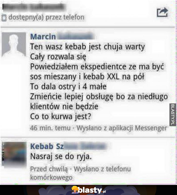 Ten wasz kebab jest chuja warty Ten wasz kebab jest chuja warty