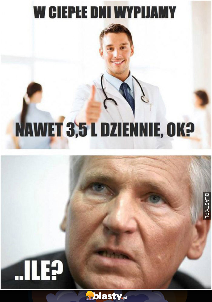 W ciepłe dni wypijamy nawet 3,5 litra wody