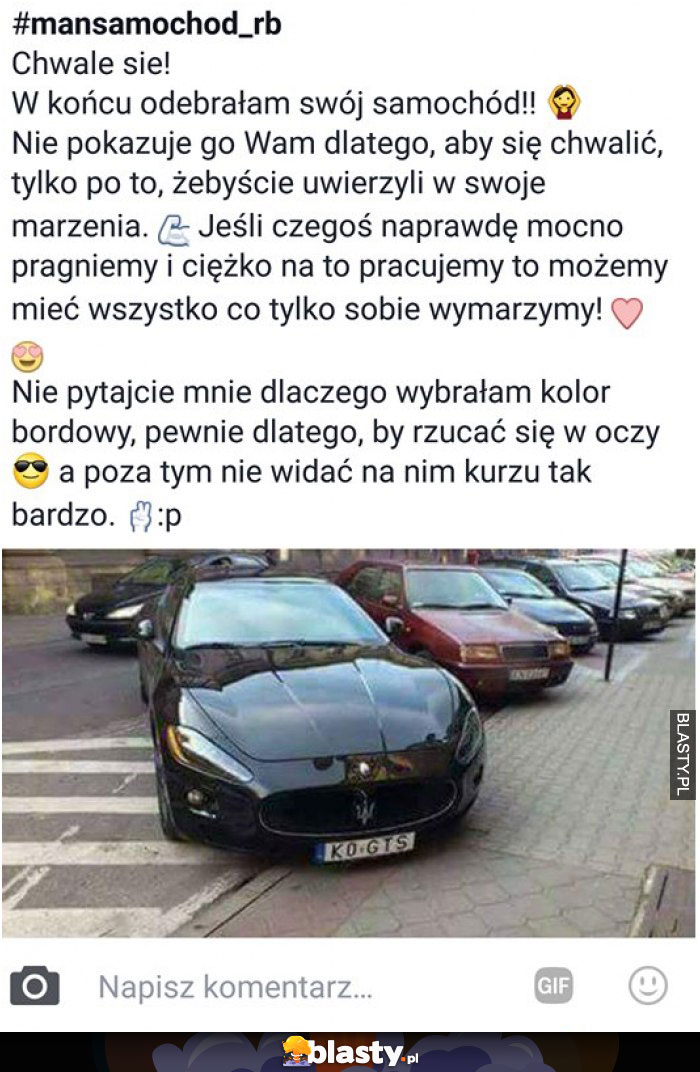 W końcu odebrałem swój wymarzony samochód